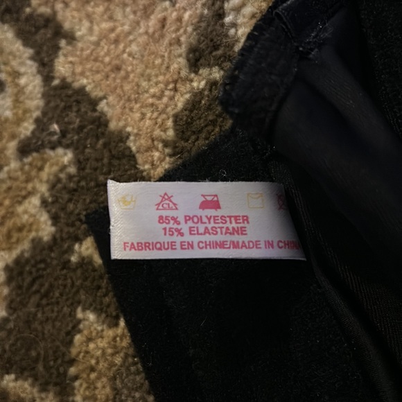 Black vintage mesh strapless corset with bows - Picture 6 of 6